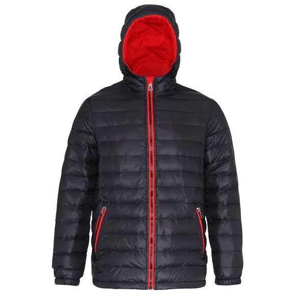 2786 MensOutdoor Water & Wind Resistant Padded Down Style Jacket/Coat / Black/